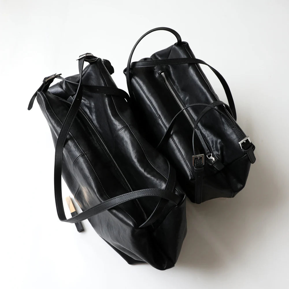 "Troina" Grand sac unisex en cuir véritable à double anse