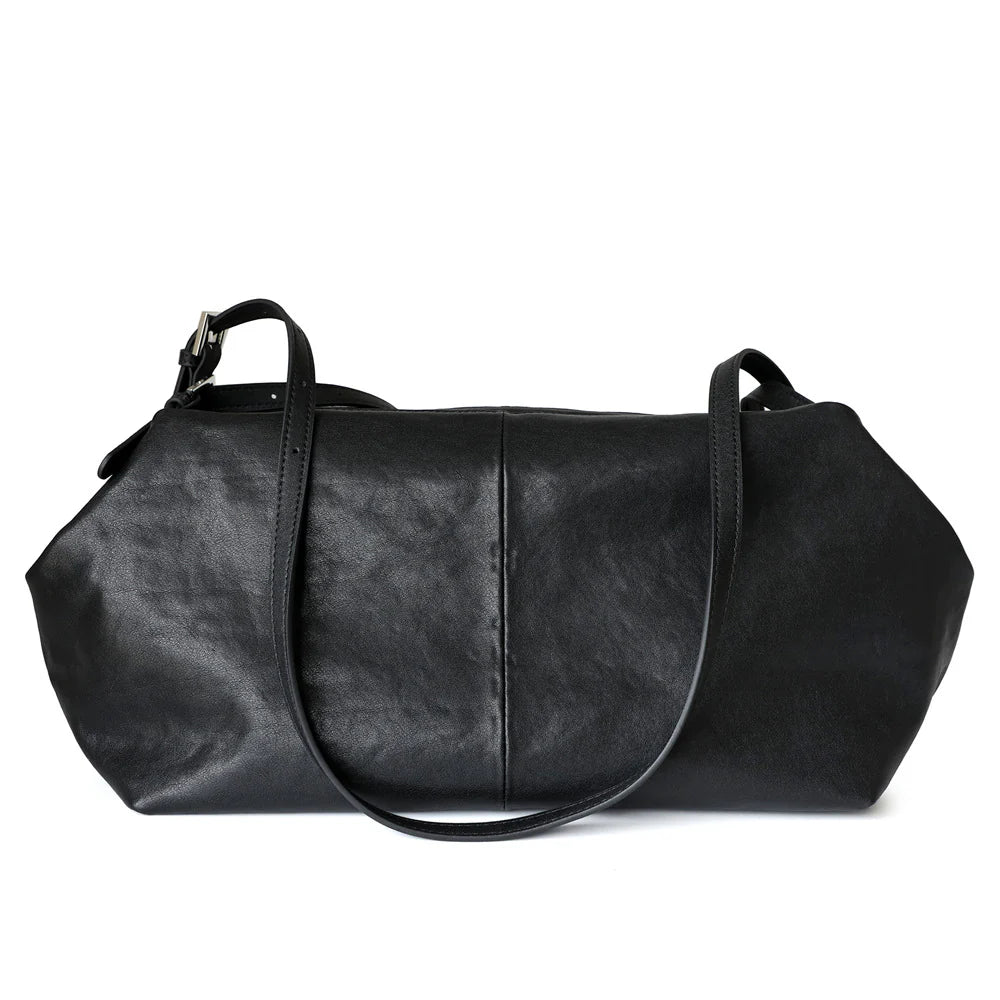 "Troina" Grand sac unisex en cuir véritable à double anse