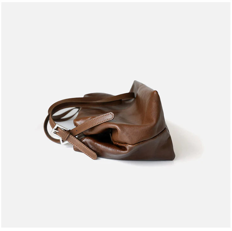 "Troina" Grand sac unisex en cuir véritable à double anse