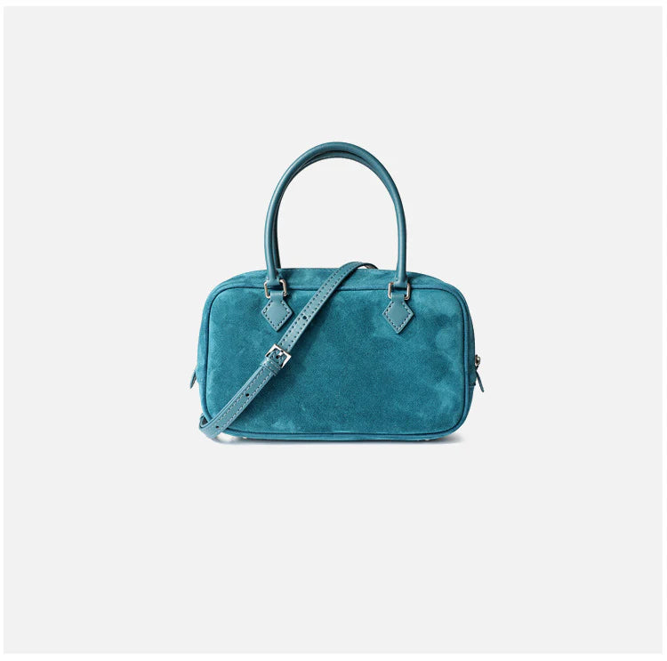 Sac Boston  à bandoulière carré en cuir "San gimignano" *