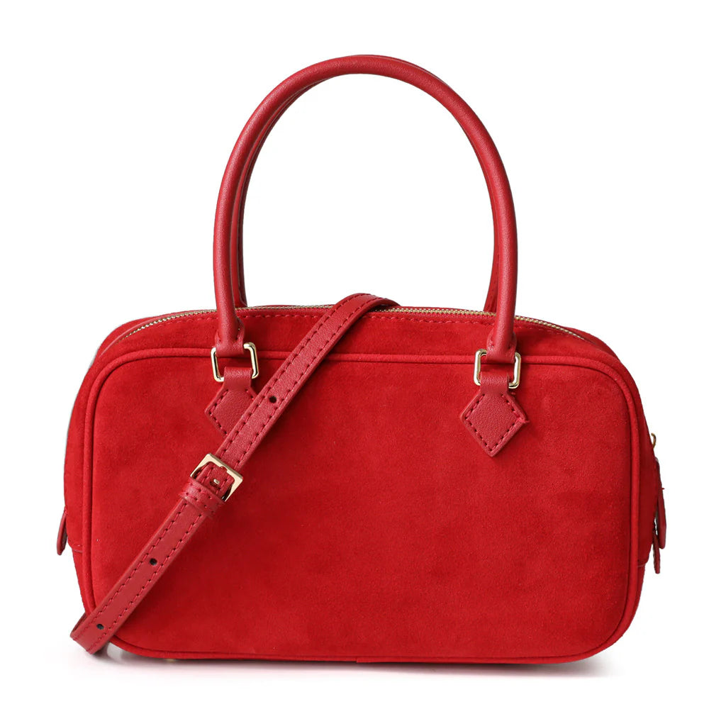 Sac Boston  à bandoulière carré en cuir "San gimignano" *