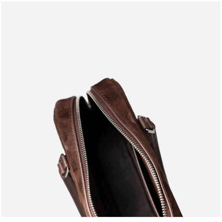 Sac Boston  à bandoulière carré en cuir "San gimignano" *