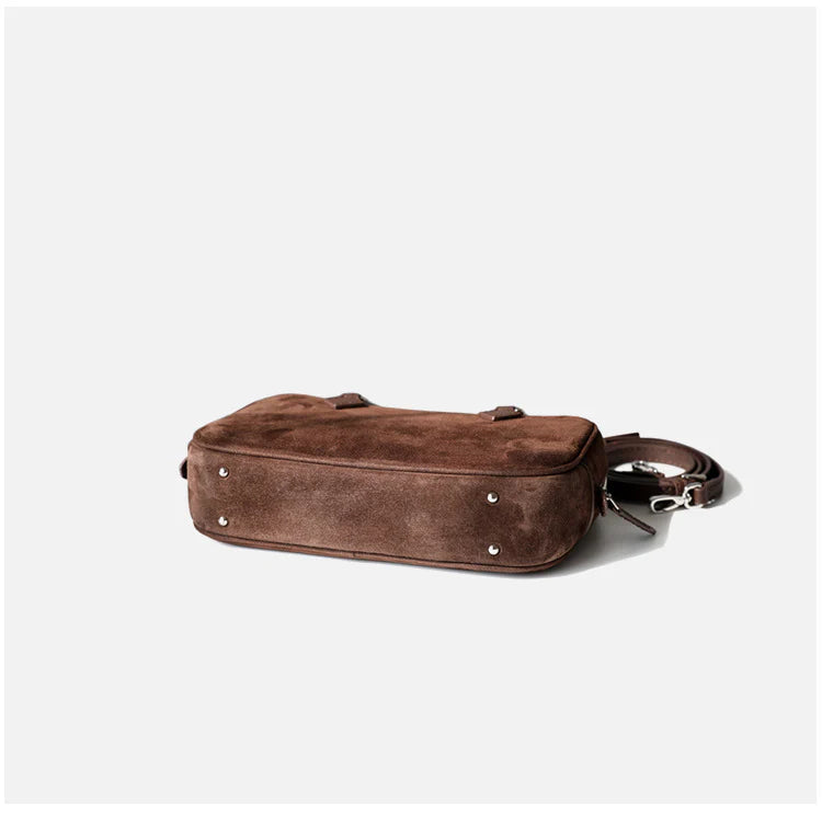 Sac Boston  à bandoulière carré en cuir "San gimignano" *