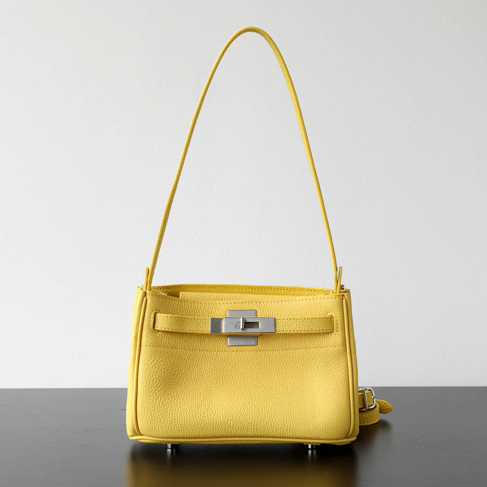 Sac à bandoulière en cuir porté épaule "Maratea"*