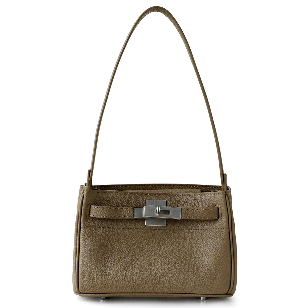 Sac à bandoulière en cuir porté épaule "Maratea"*
