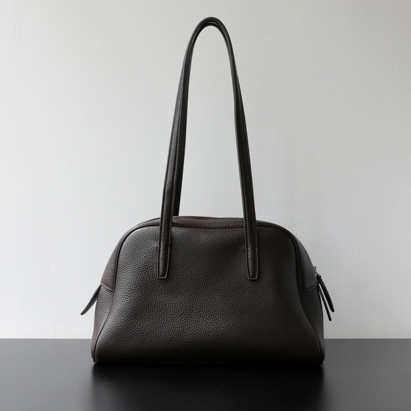 Sac bowling en cuir simple porté épaule "Riomaggiore" *
