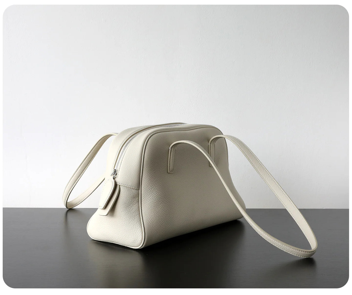 Sac bowling en cuir simple porté épaule "Riomaggiore" *