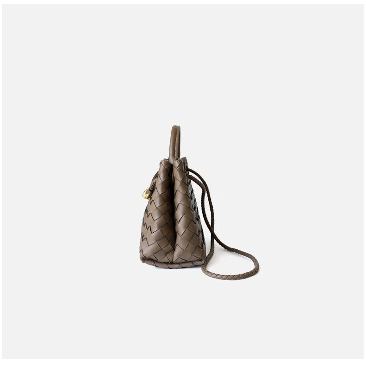 "Salo" Sac à main en cuir tressé avec bandoulière
