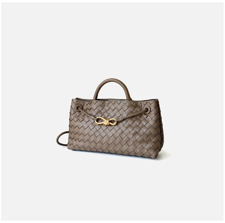 "Salo" Sac à main en cuir tressé avec bandoulière