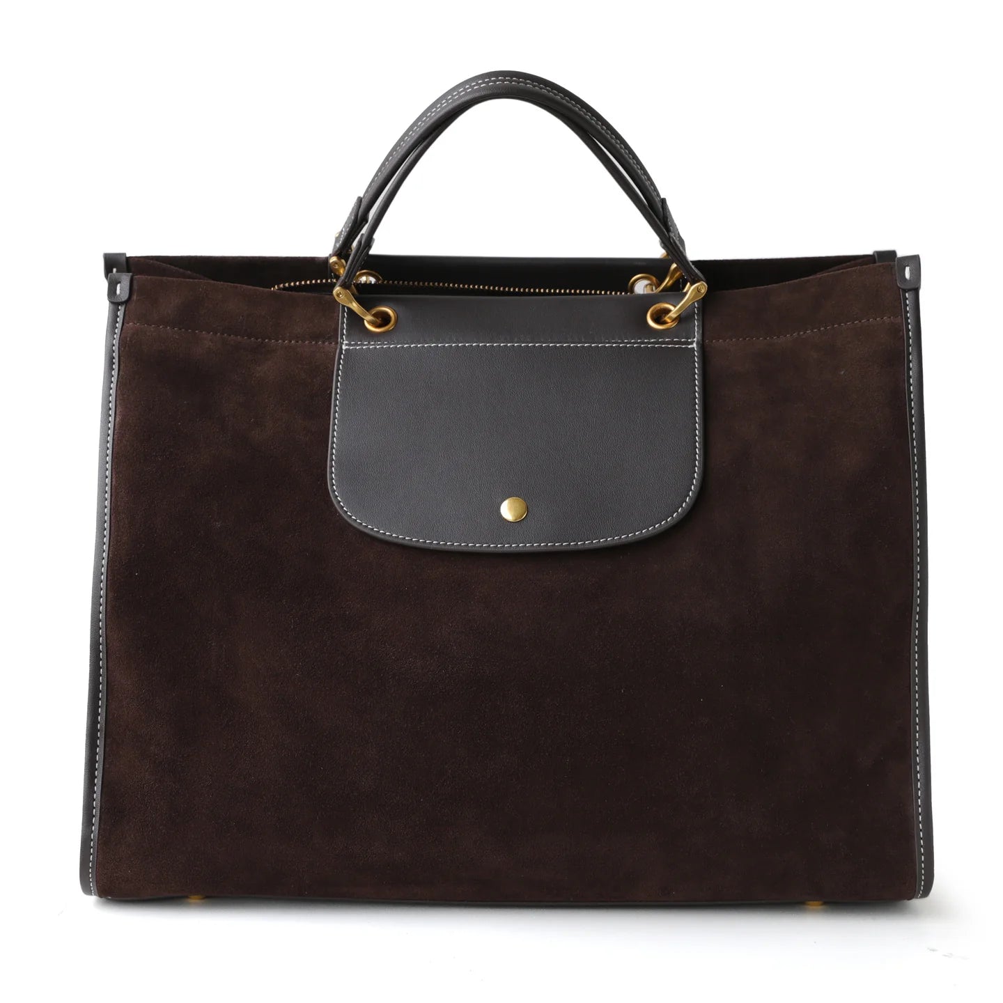 Sac cabas en suède à bandoulière "Genova" *