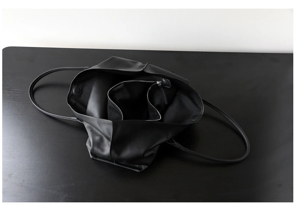 Sac cabas en cuir porté épaule "Ravenna"*