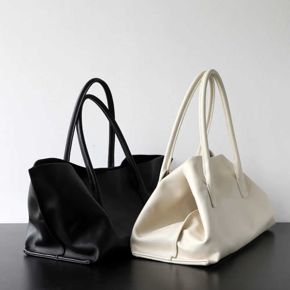 Sac cabas en cuir porté épaule "Ravenna"*