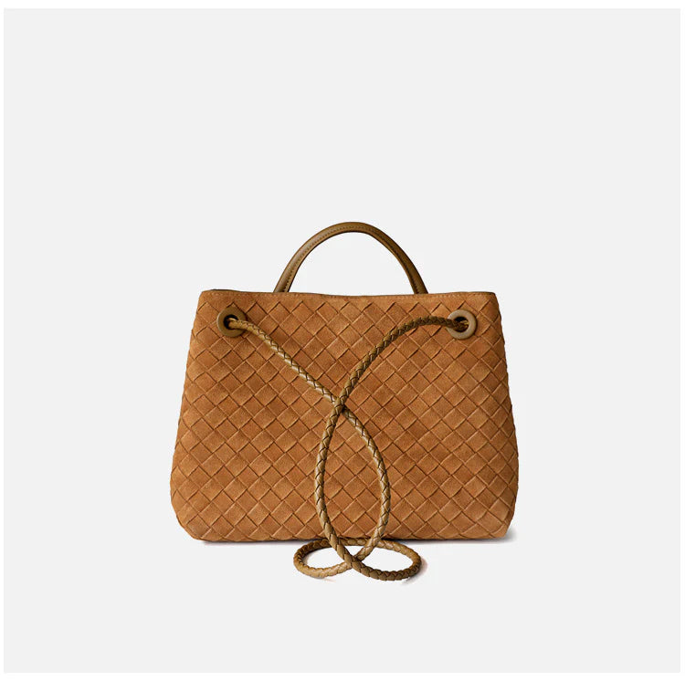 "Sorrente" Sac cabas femme en cuir tressé