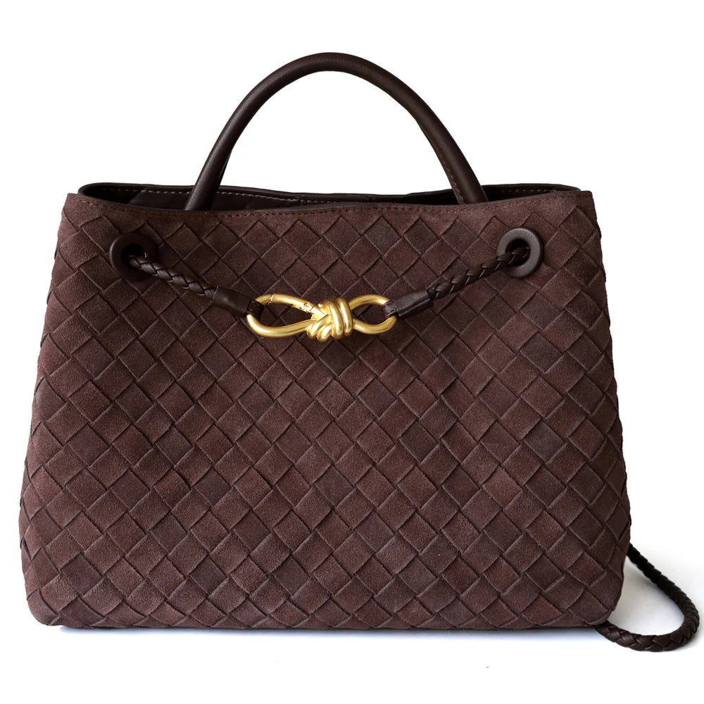 "Sorrente" Sac cabas femme en cuir tressé