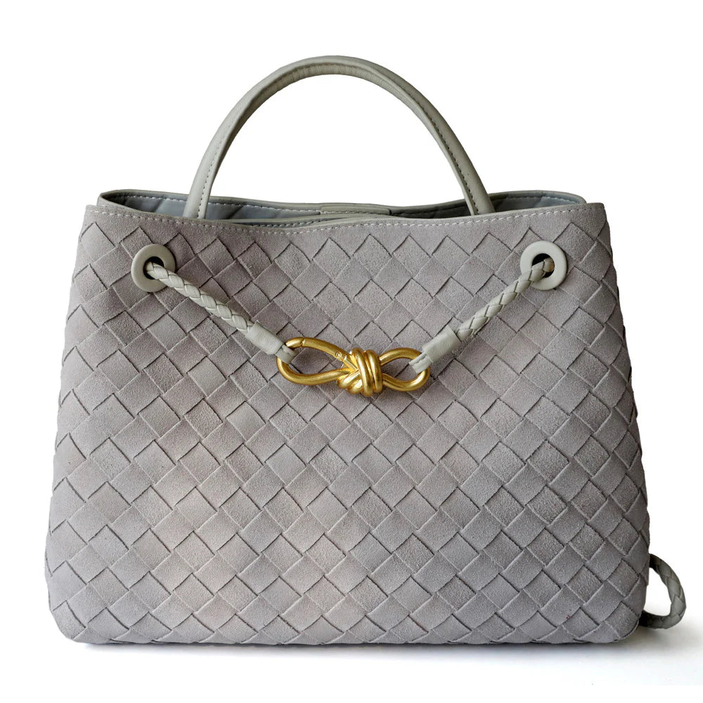 "Sorrente" Sac cabas femme en cuir tressé