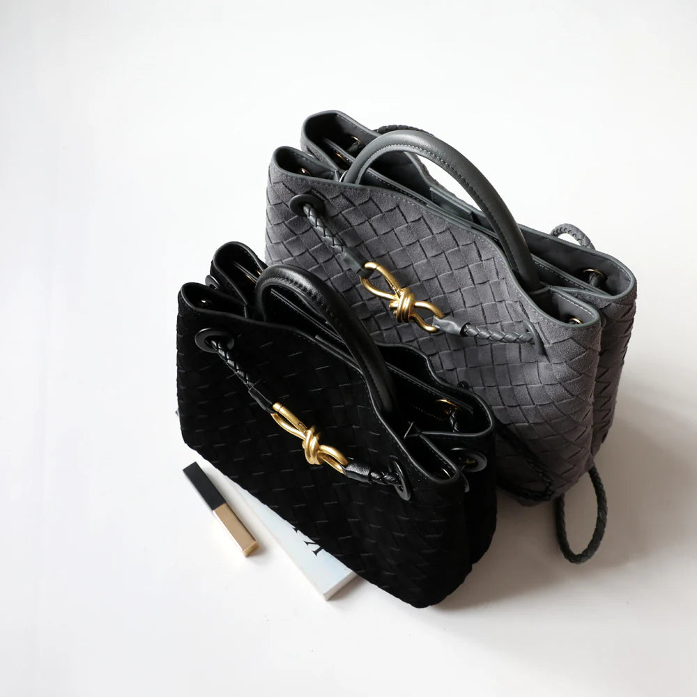 "Sorrente" Sac cabas femme en cuir tressé