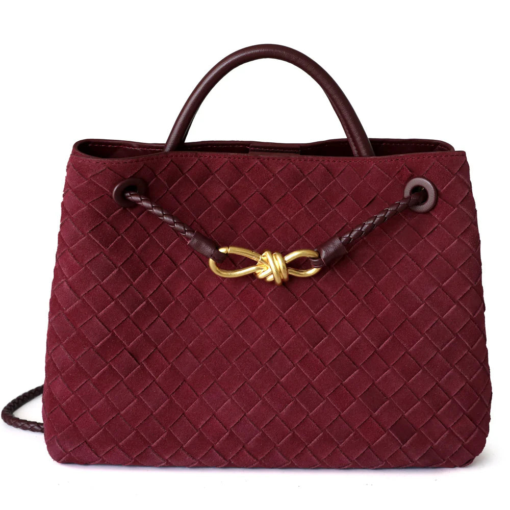 "Sorrente" Sac cabas femme en cuir tressé
