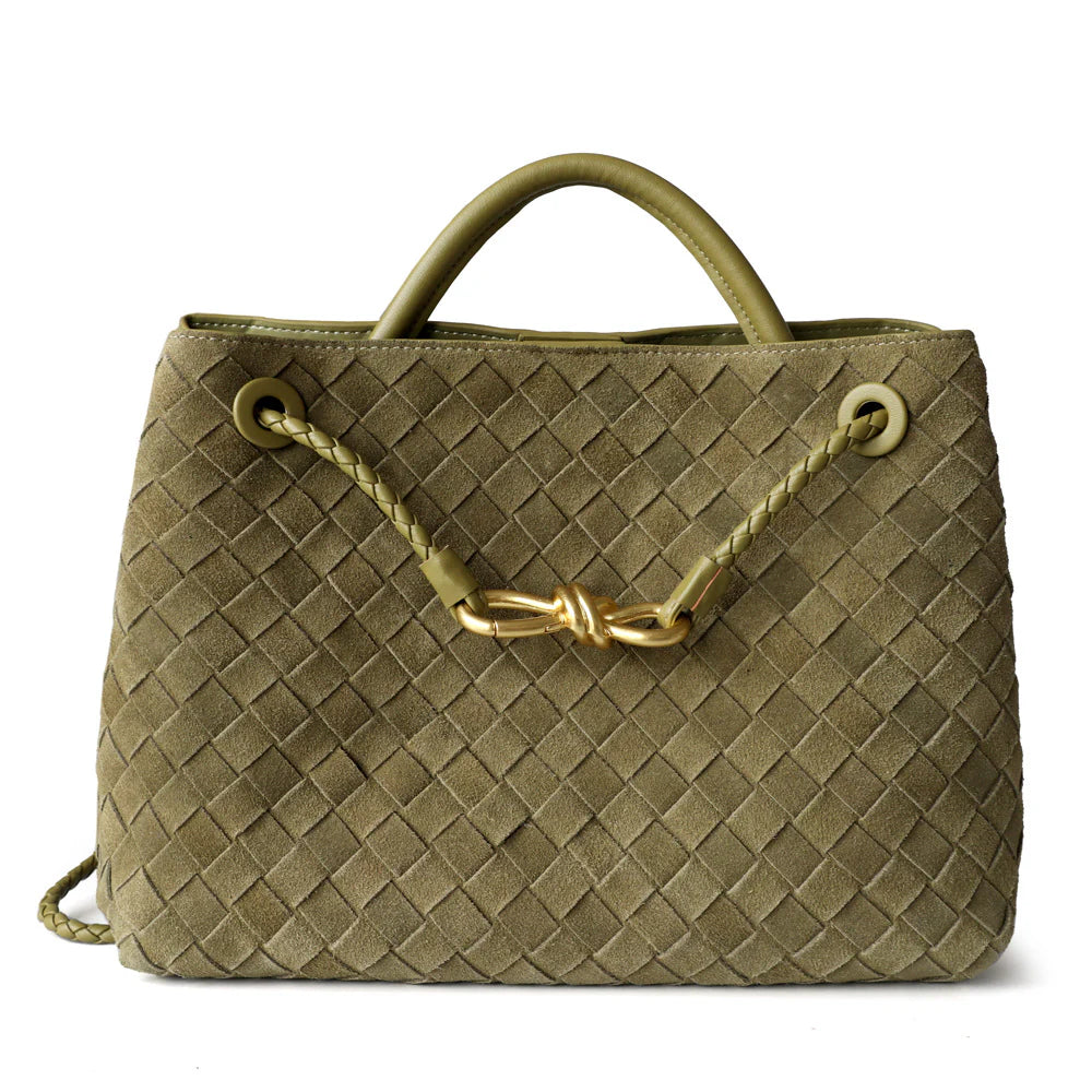 "Sorrente" Sac cabas femme en cuir tressé