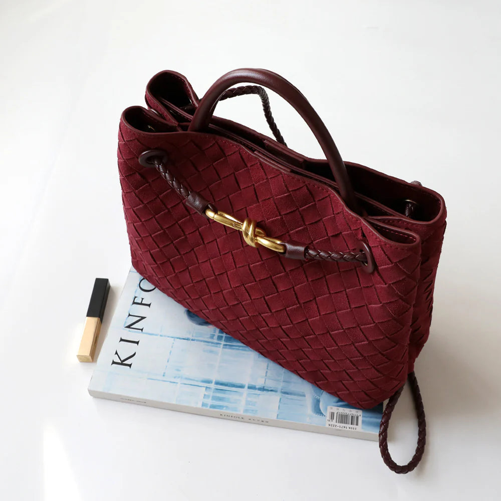 "Sorrente" Sac cabas femme en cuir tressé