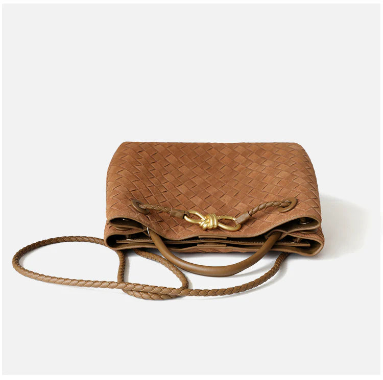 "Sorrente" Sac cabas femme en cuir tressé