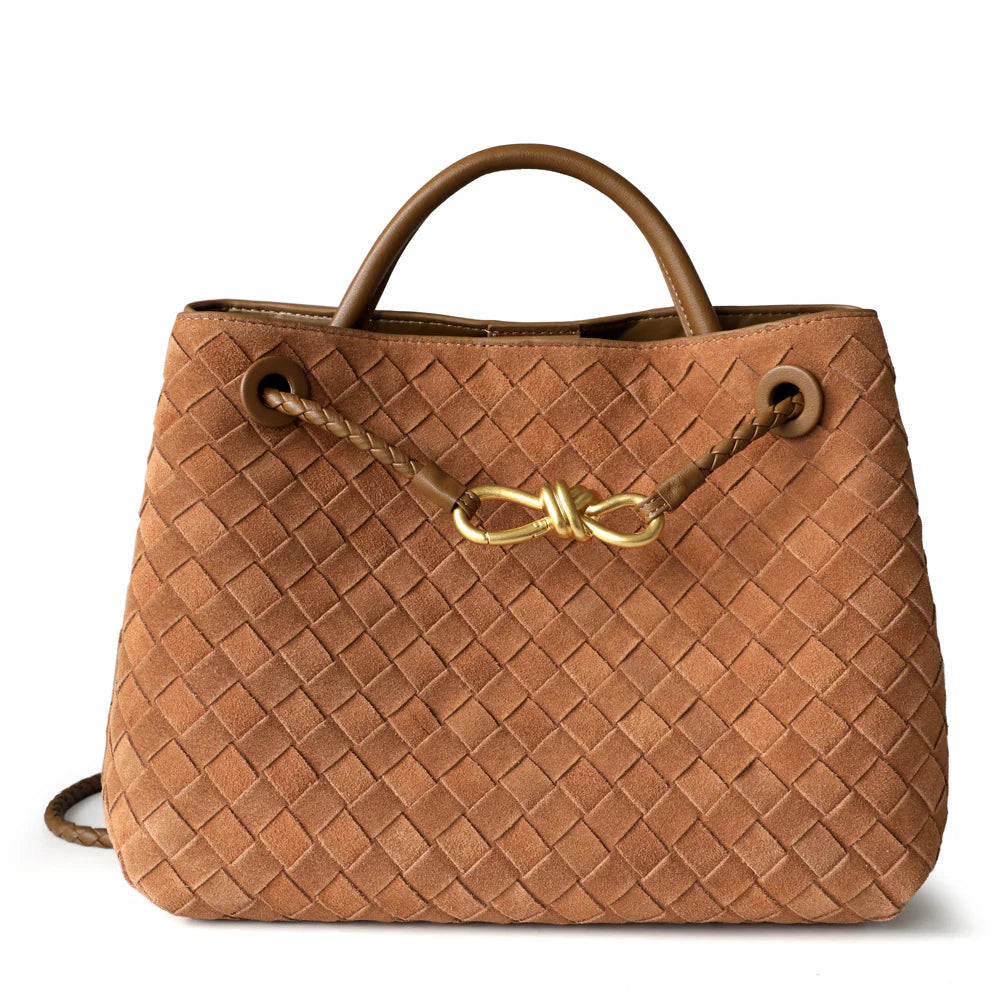 "Sorrente" Sac cabas femme en cuir tressé