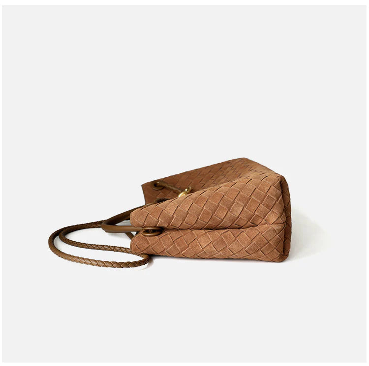 "Sorrente" Sac cabas femme en cuir tressé