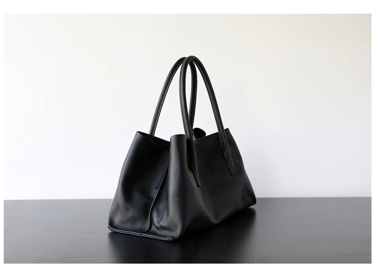 Sac cabas en cuir porté épaule "Ravenna"*