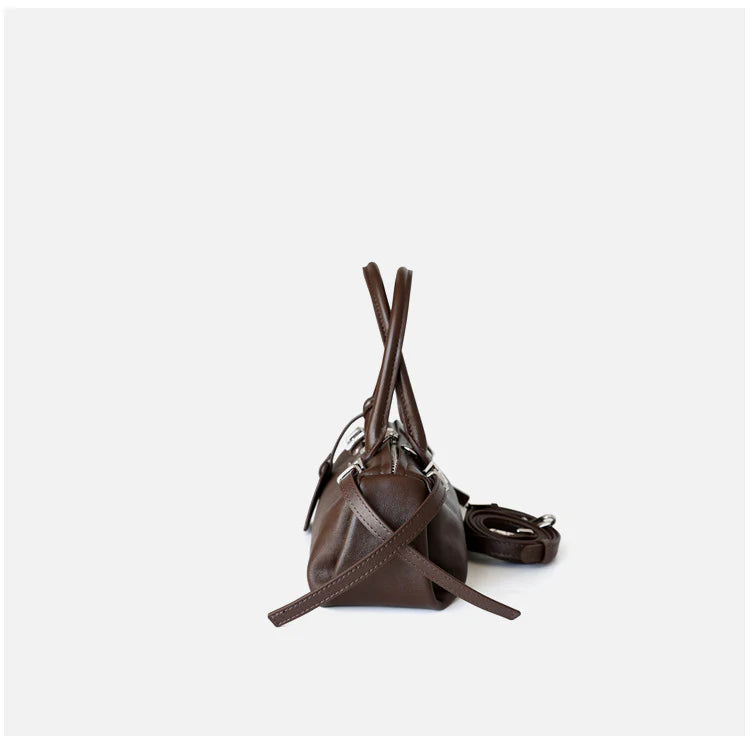 "Spoleto" Sac à main baguette en cuir de vachette