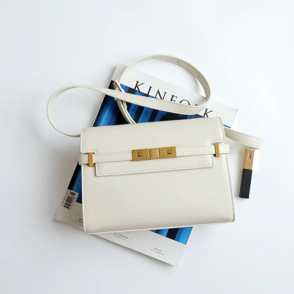 "Lucca" Sac à main femme en cuir véritable porté épaule ou bandoulière