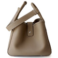"Assisi" Sac seau femme en cuir de vachette pleine fleur nude