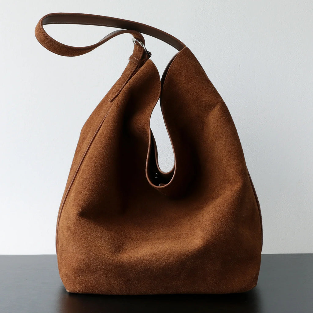 "Siena" Sac seau décontracté en daim pour femme