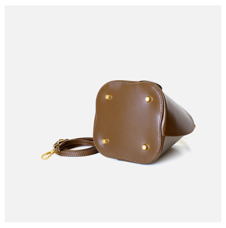 "Alberobello" Sac seau en cuir de vachette pour femme