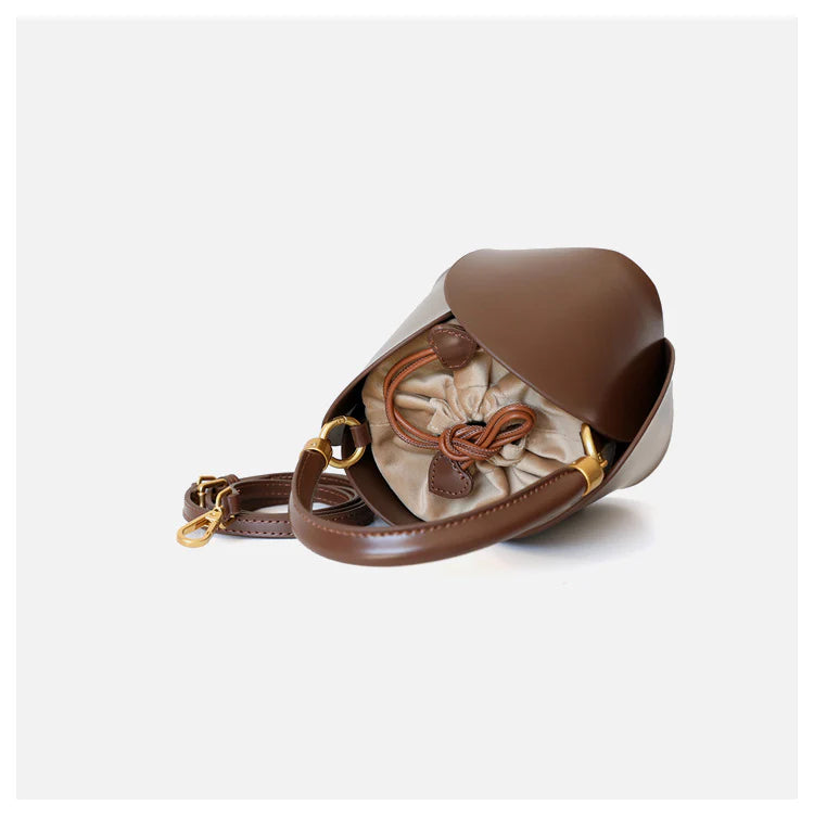 "Alberobello" Sac seau en cuir de vachette pour femme