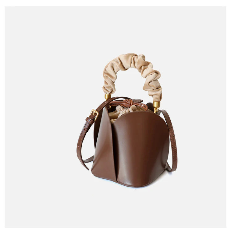 "Alberobello" Sac seau en cuir de vachette pour femme
