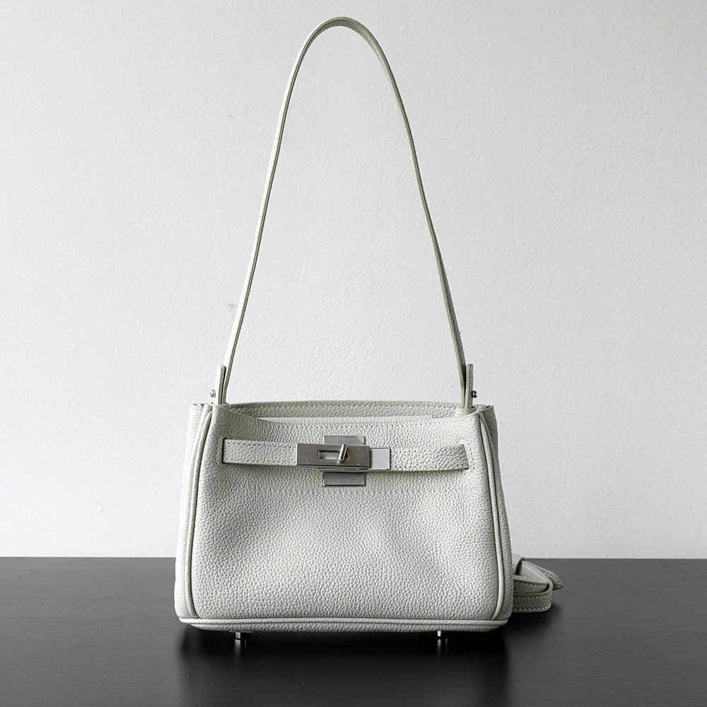 Sac à bandoulière en cuir porté épaule "Maratea"*