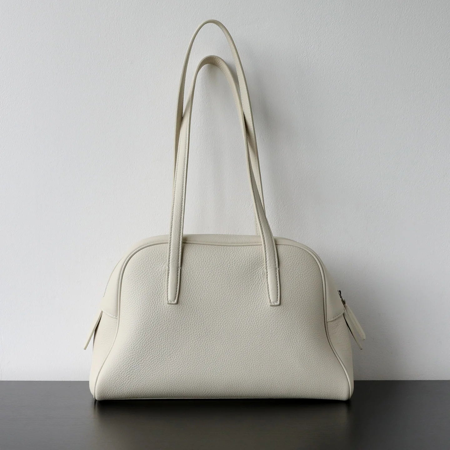 Sac bowling en cuir simple porté épaule "Riomaggiore" *