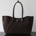 Sac fourre-tout  en suède avec ceinture décorative "Lecce" *