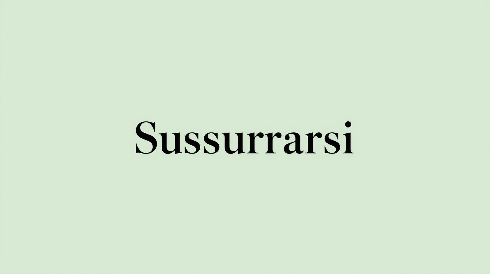 SUSSURRARSI
