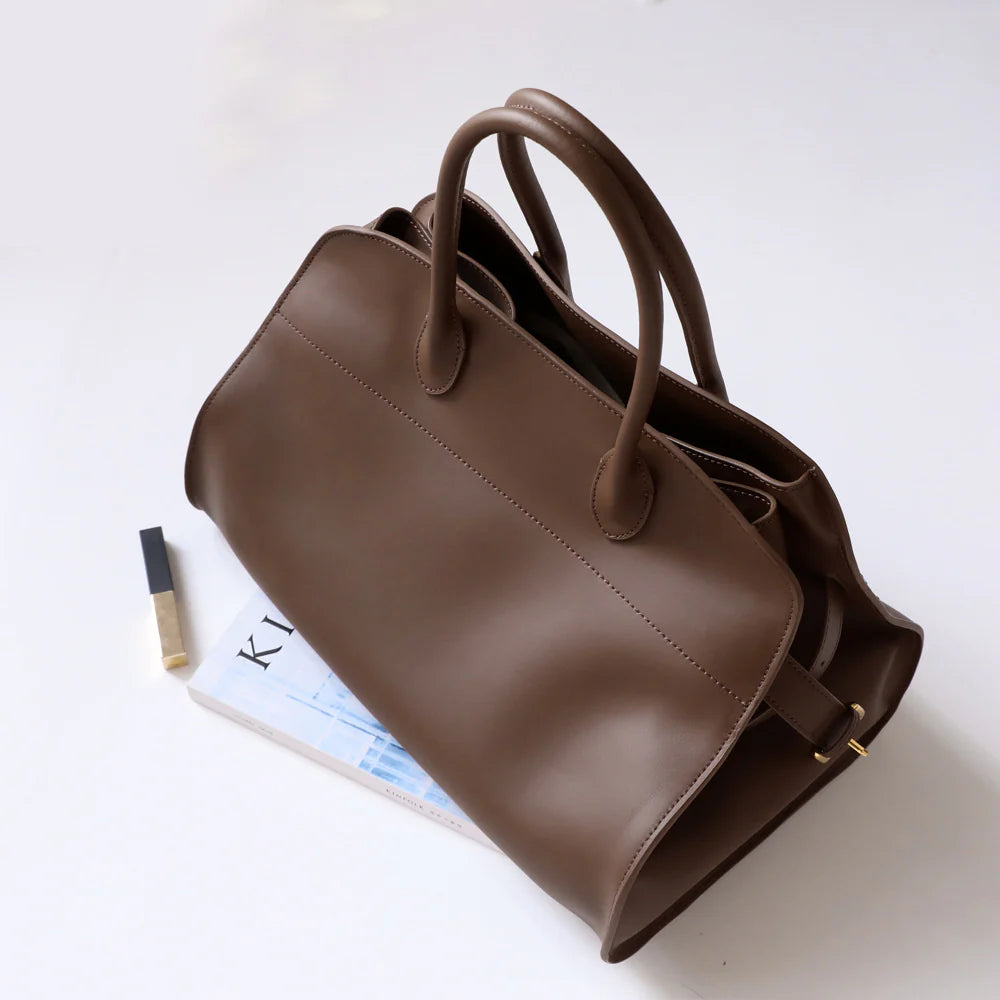 “Sapienza”  Grand sac fourre-tout en cuir souple